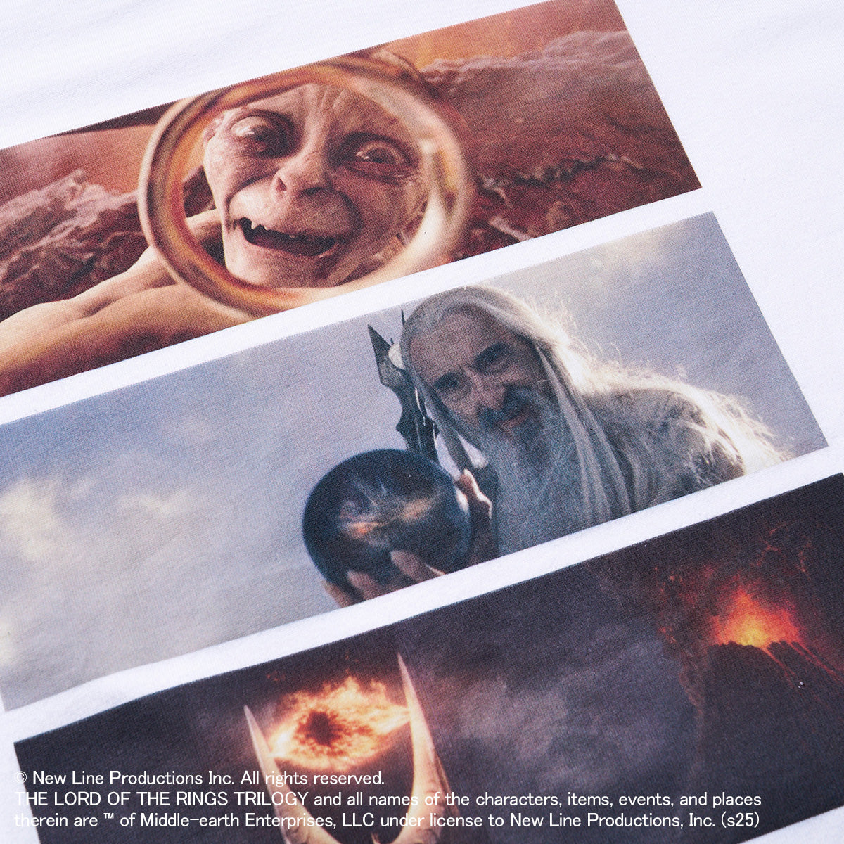 映画『ロード・オブ・ザ・リング』グラフィック Tシャツ 指輪を欲する者