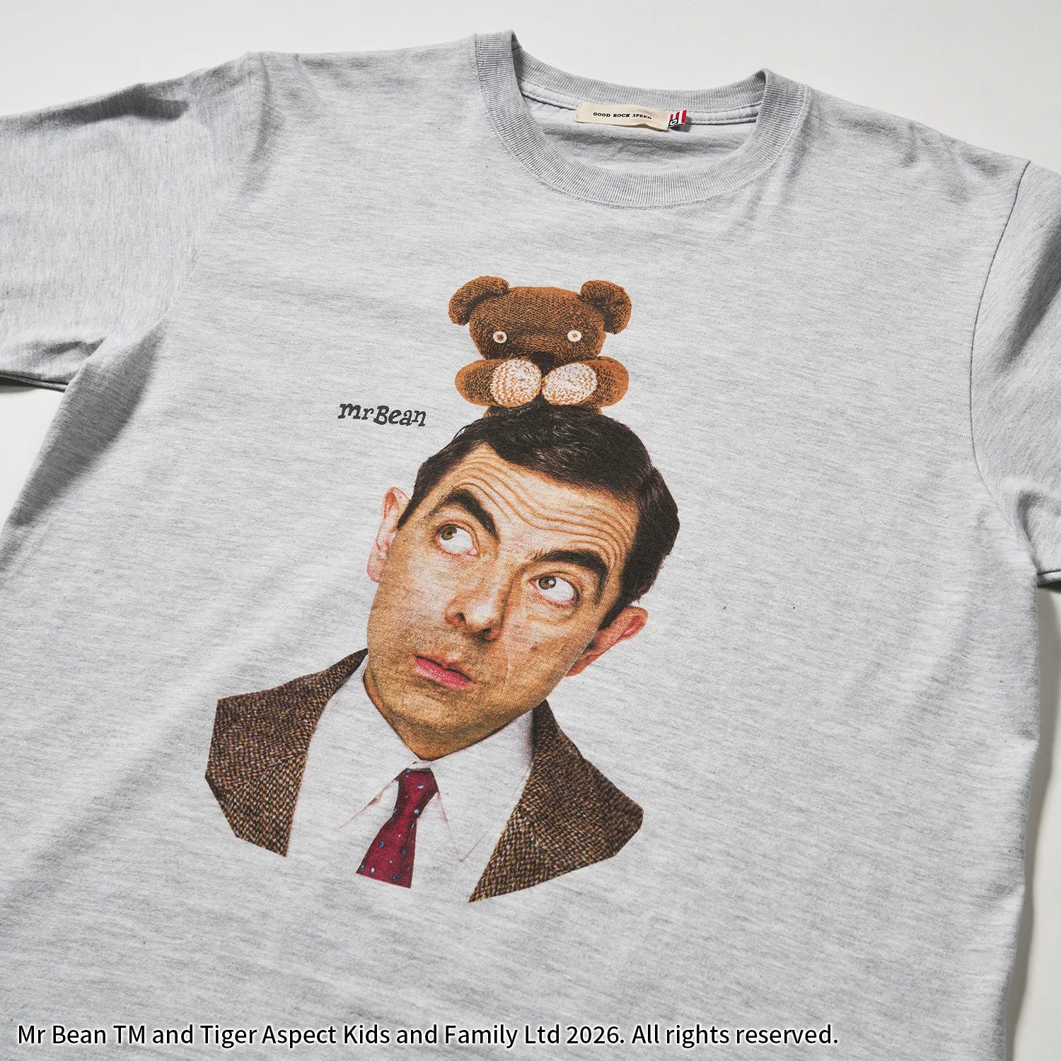 映画『Mr.ビーン』グラフィック　Tシャツ　くまと一緒