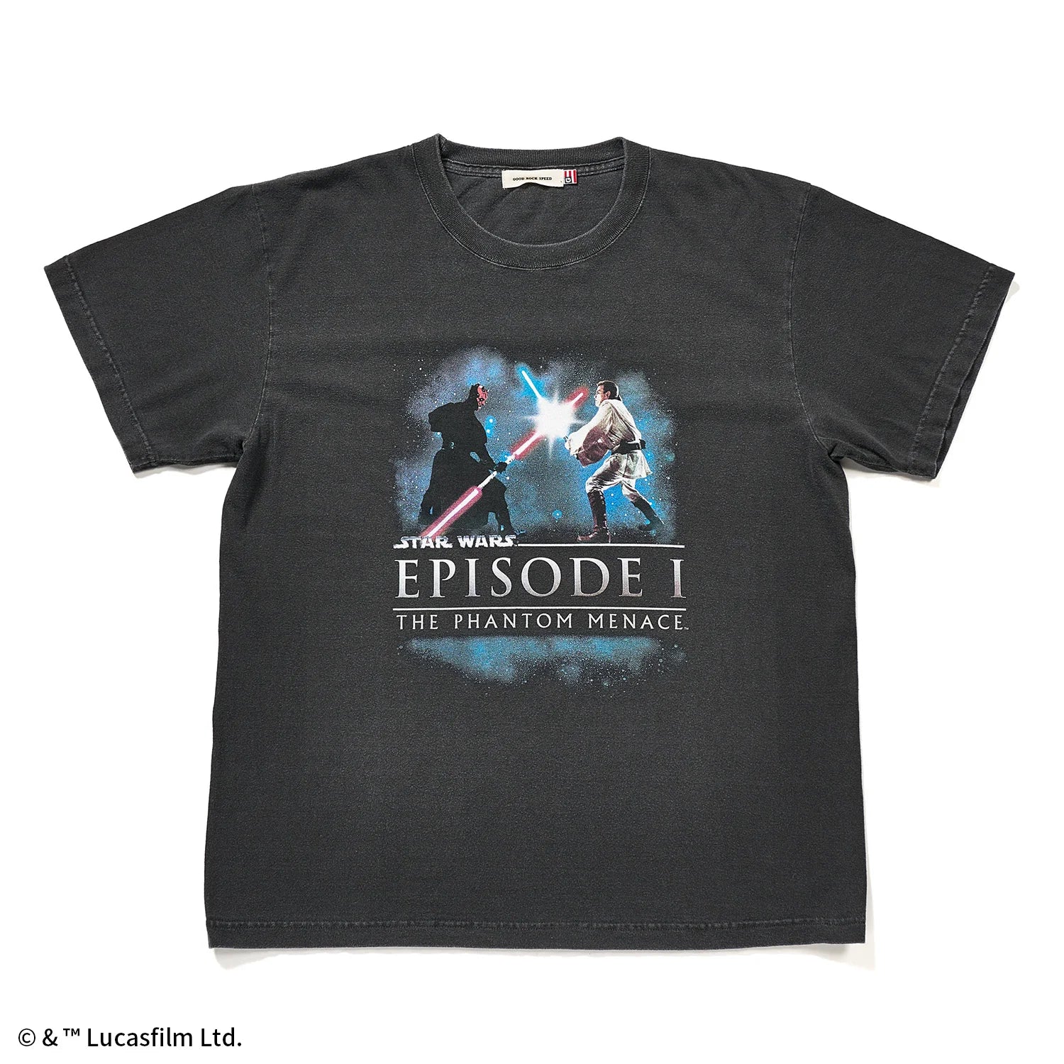 映画『スター・ウォーズ／ファントム・メナス (エピソード1)』グラフィック　Tシャツ　オビ＝ワンvsダース・モール