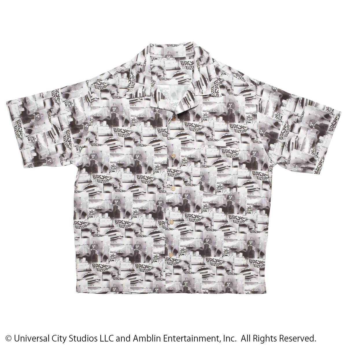 映画『バック・トゥ・ザ・フューチャー』フォト　総柄シャツ(PONEYCOMB TOKYO)