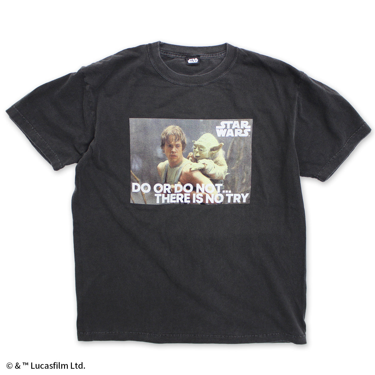 映画『スター・ウォーズ』　グラフィックTシャツ　DO OR DO NOT… THERE IS NO TRY
