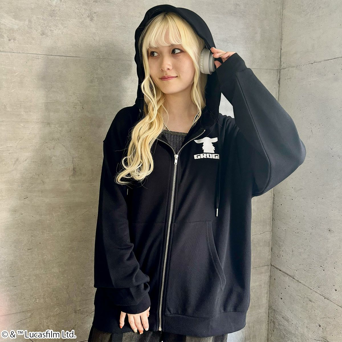 スター・ウォーズドラマ『マンダロリアン』グローグー ジップパーカー(PONEYCOMB TOKYO)