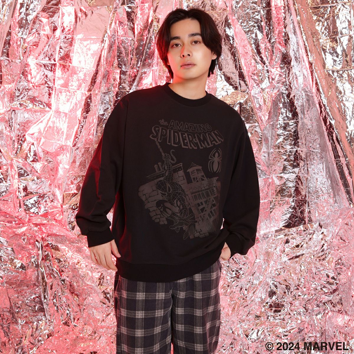 【マーベル／MARVEL】the AMAZING SPIDER-MAN/スウェット(PONEYCOMB TOKYO)