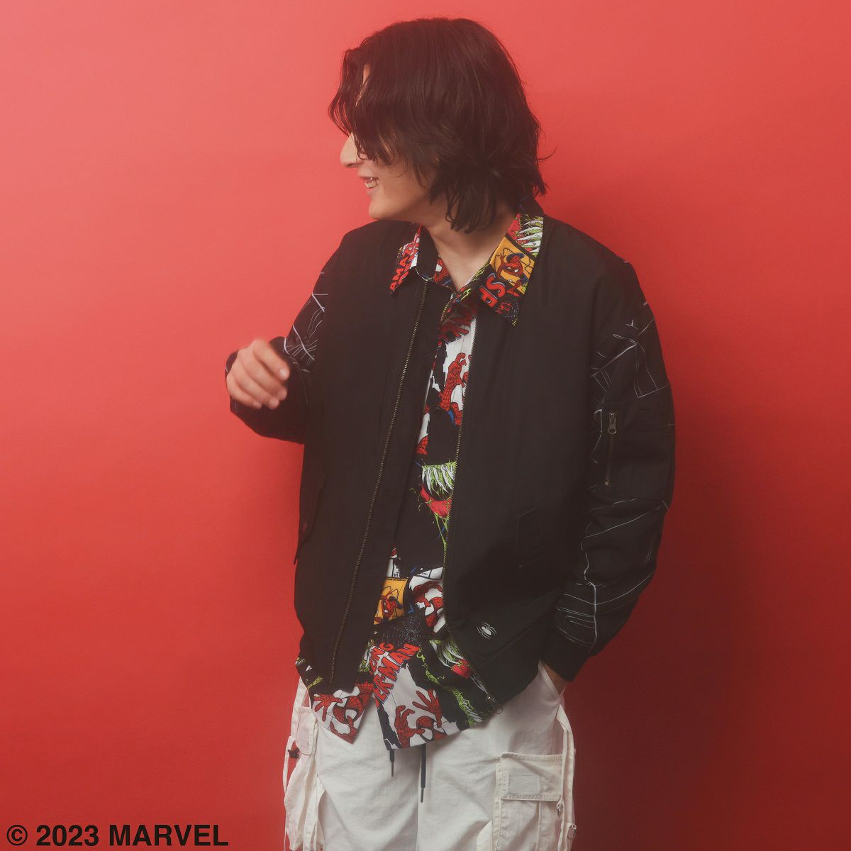 マーベル／MARVEL】スパイダーマン ブルゾンジャケット(PONEYCOMB