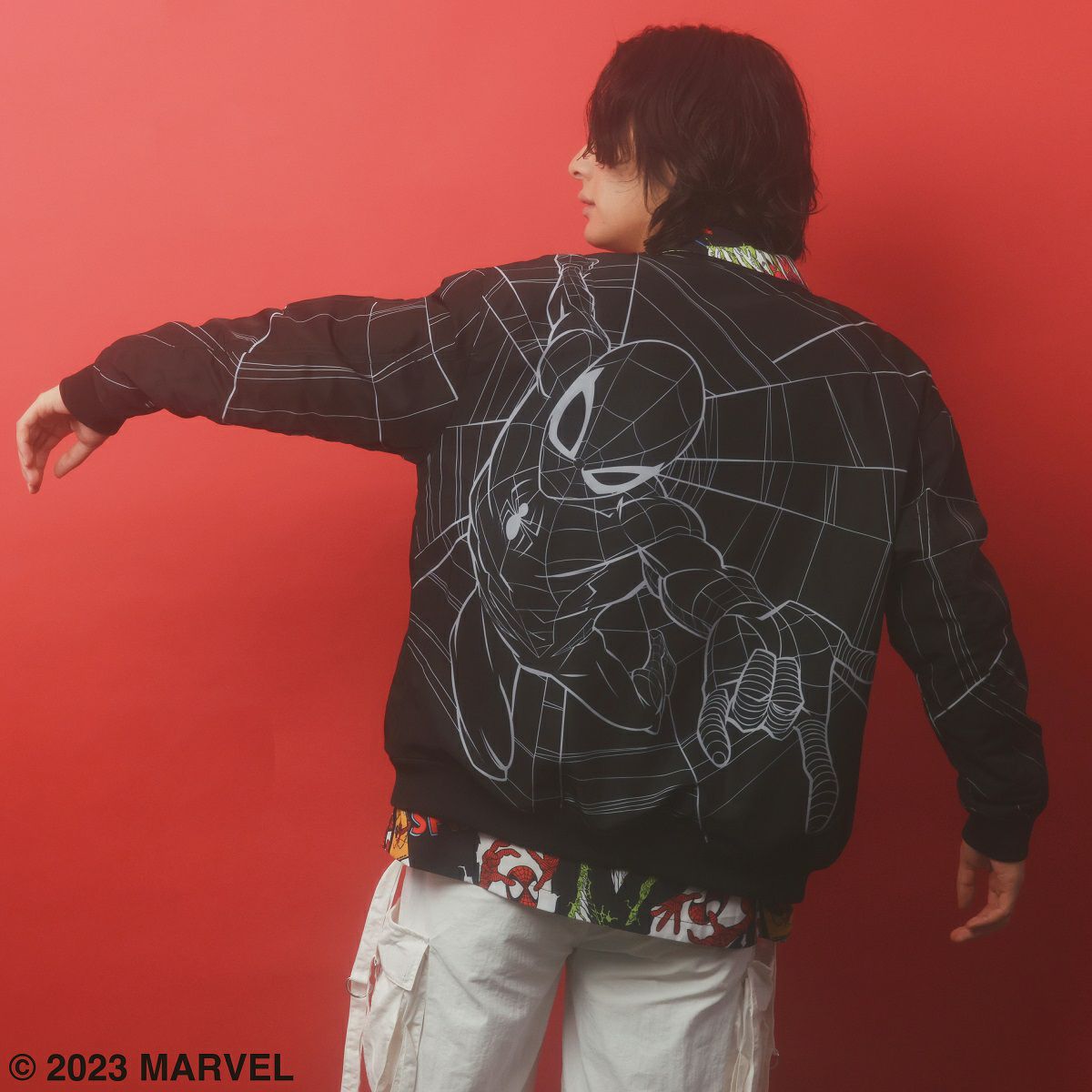 マーベル／MARVEL】スパイダーマン ブルゾンジャケット(PONEYCOMB
