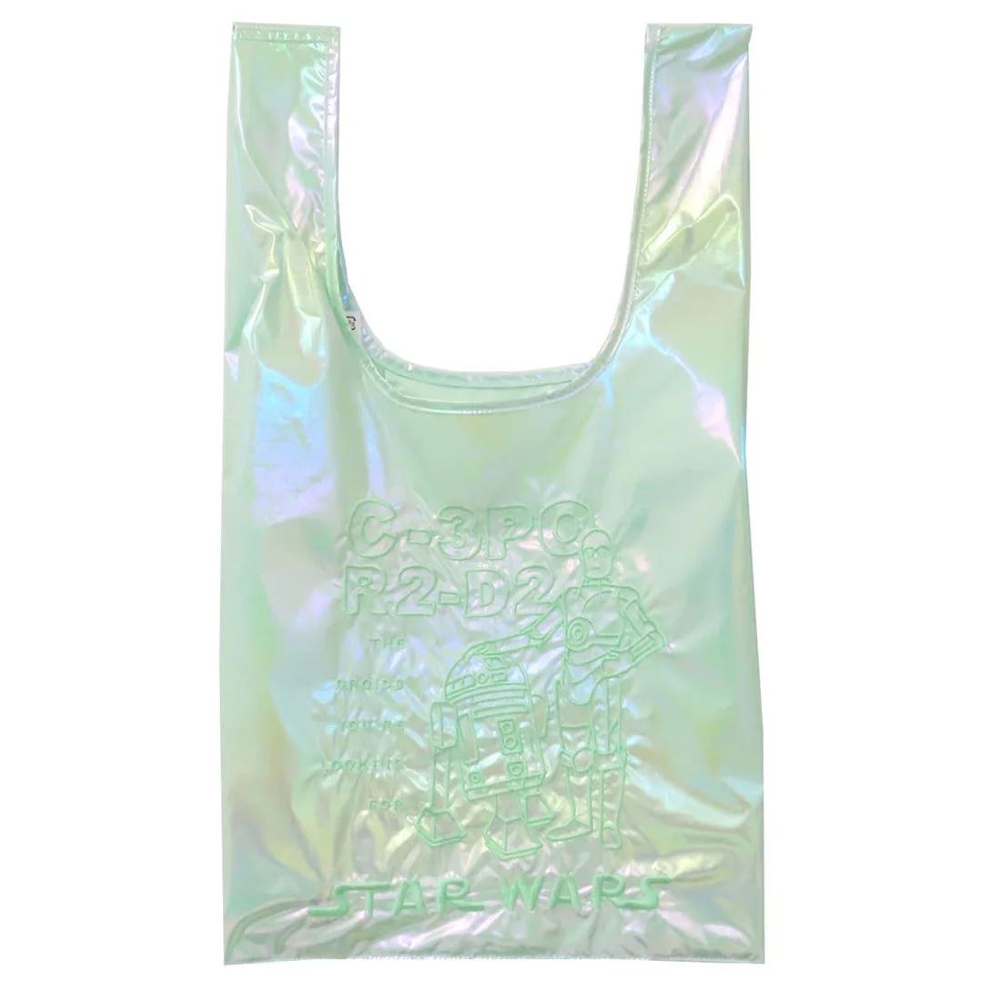 映画 『スター・ウォーズ』R2-D2＆C-3POオーロラ生地エコバッグ