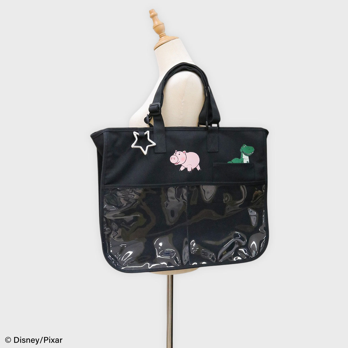 【ディズニー】映画『トイ・ストーリー』ハム＆レックス　マルチポケットトートバッグ