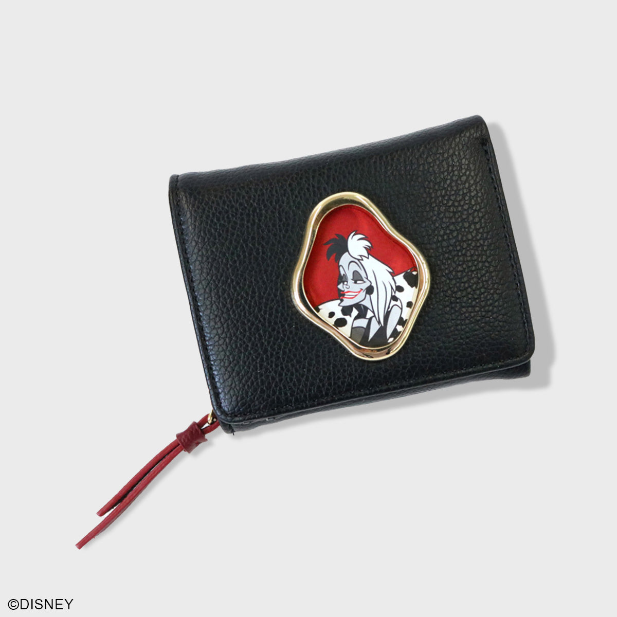 【ディズニー】ヴィランズ　クルエラ　メタルフレームミニウォレット