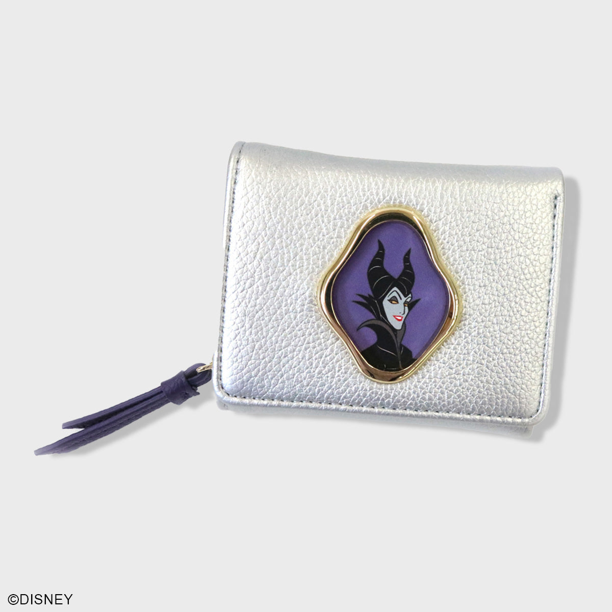 【ディズニー】ヴィランズ　マレフィセント　メタルフレームミニウォレット