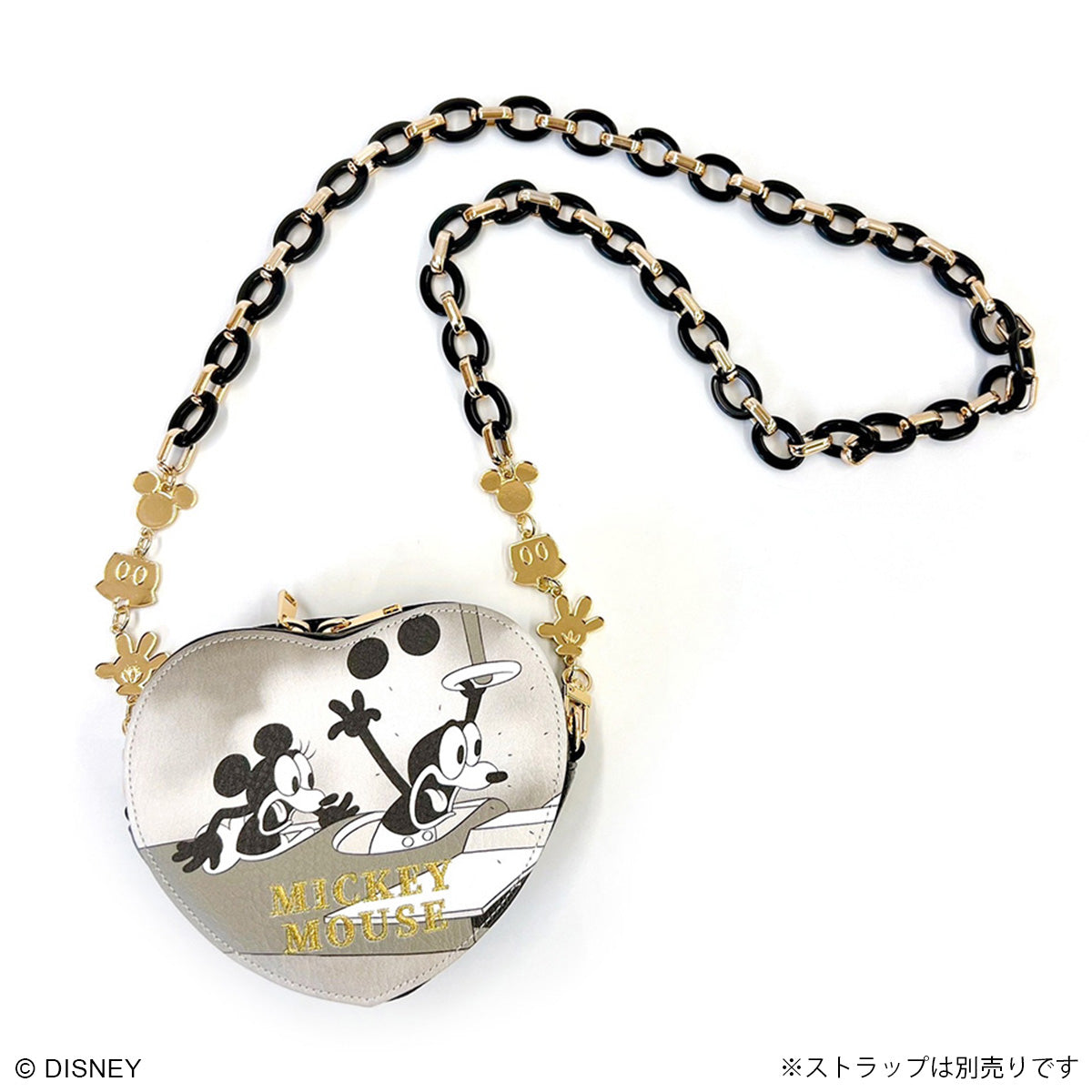 【ディズニー】プレーン・クレイジー　ハートプリントポーチ