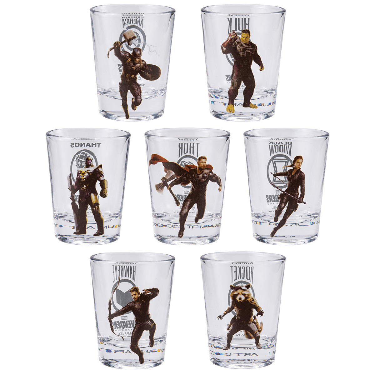 【マーベル／MARVEL】 全身Ver. ミニタンブラー 50cc 7種セット