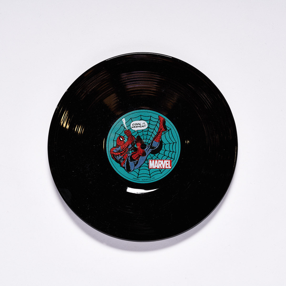 【マーベル／MARVEL】 スパイダーマン レコード盤型プレート