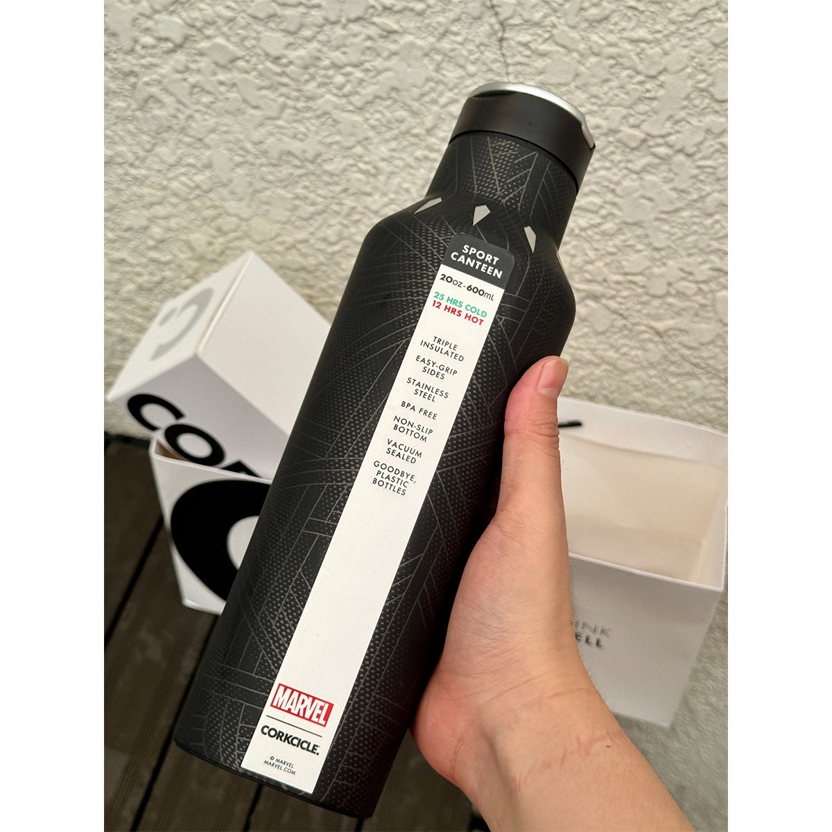 【マーベル／MARVEL】 ブラック・パンサー　スポーツタンブラー(600ml)