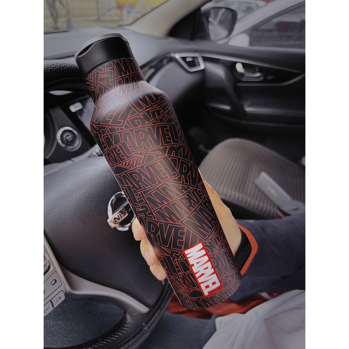 【マーベル／MARVEL】 ロゴ　スポーツタンブラー(600ml)