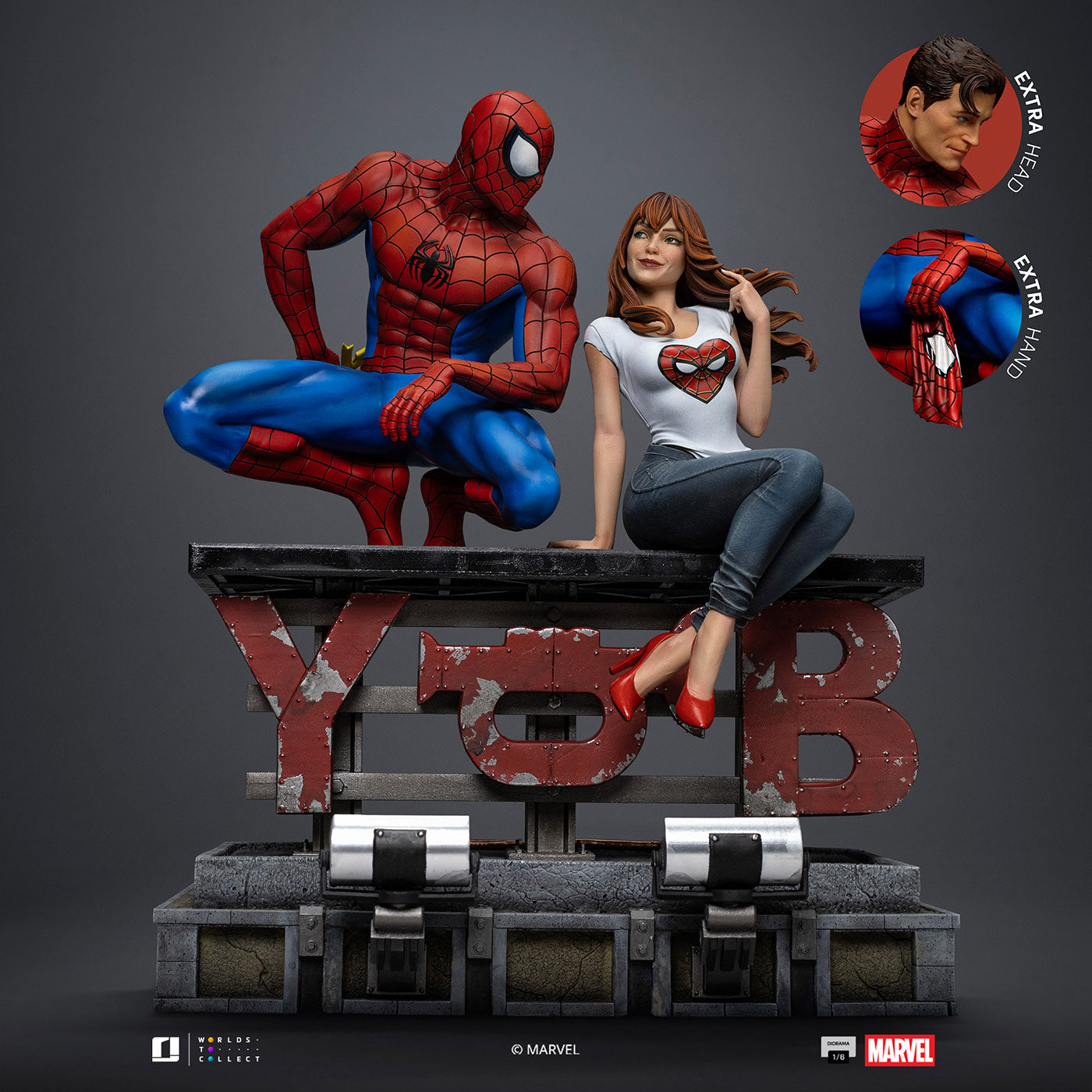 【マーベル／MARVEL】 スパイダーマン＆M 1/6スケール　フィギュア
