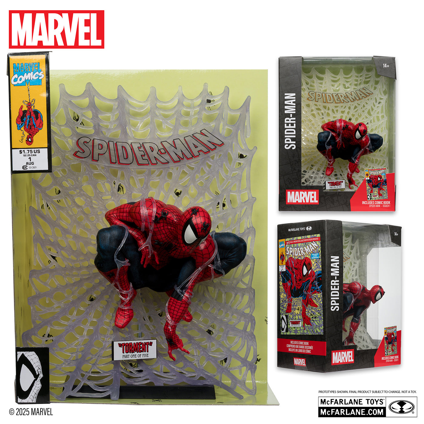 マーベル／MARVEL】 スパイダーマン 1/6スケール シーン・フィギュア