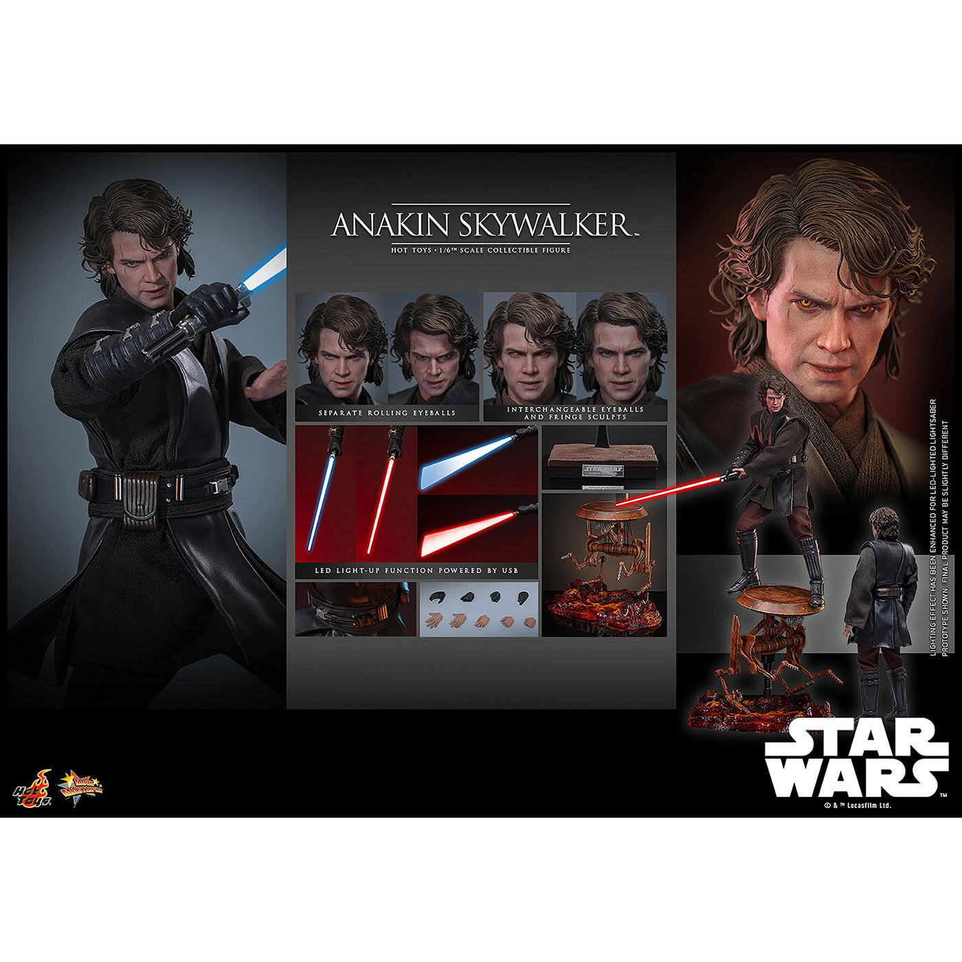 映画『スター・ウォーズ　エピソード3／シスの復讐』1/6スケールフィギュア　アナキン・スカイウォーカー（2.0版）