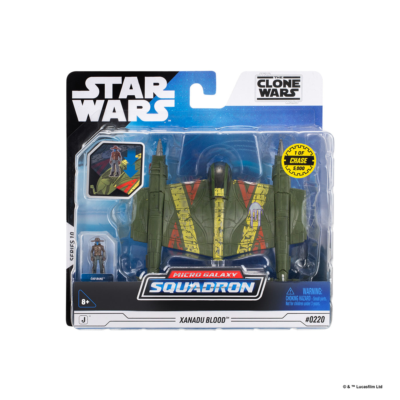 映画『スター・ウォーズ』「マイクロ・ギャラクシー」スターファイター・クラス　シリーズ10 ザナドゥ・ブラッド＜チェイス＞／付属フィギュア：キャド・ベイン