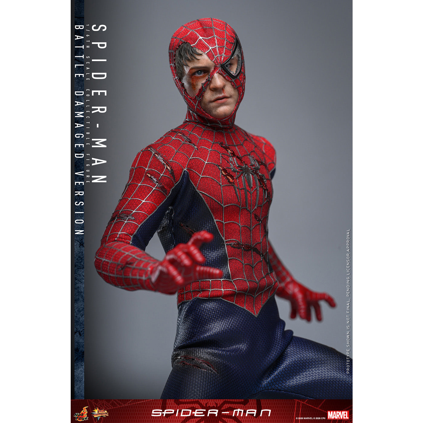 【ムービー・マスターピース】『スパイダーマン』1/6スケールフィギュア　スパイダーマン（バトルダメージ版）
