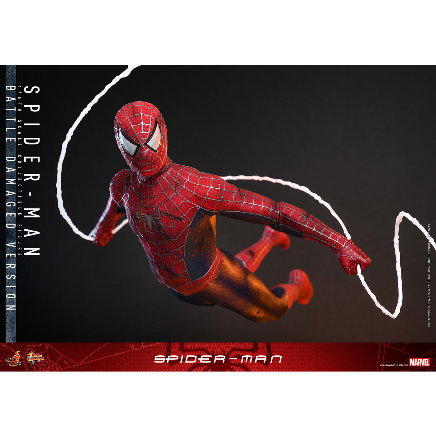 【ムービー・マスターピース】『スパイダーマン』1/6スケールフィギュア　スパイダーマン（バトルダメージ版）