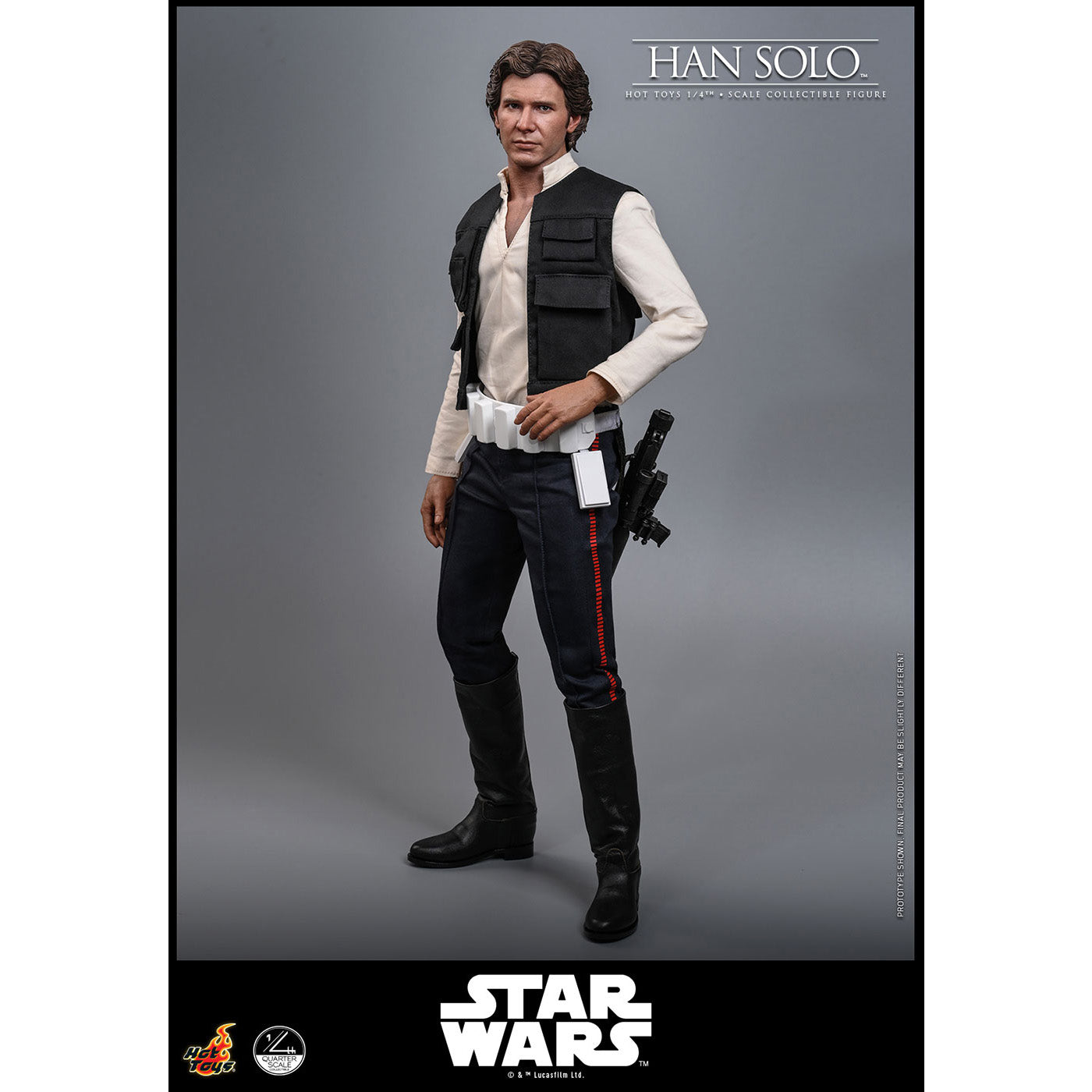ハン・ソロ フィギュア4点セット　新品未開封品ハリソン・フォード　スターウォーズ 映画『スター・ウォーズ エピソード4／新たなる希望』1/4スケール
