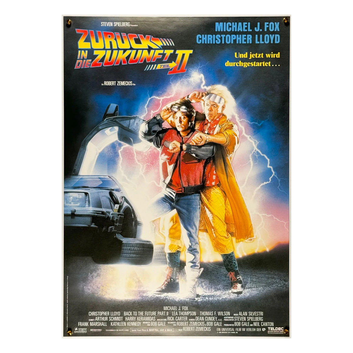 映画『バック・トゥ・ザ・フューチャー PART2』 公式 ポスター ドイツ版