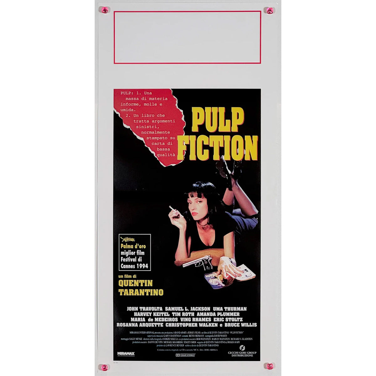映画『パルプ・フィクション』 公式 ポスター イタリア版