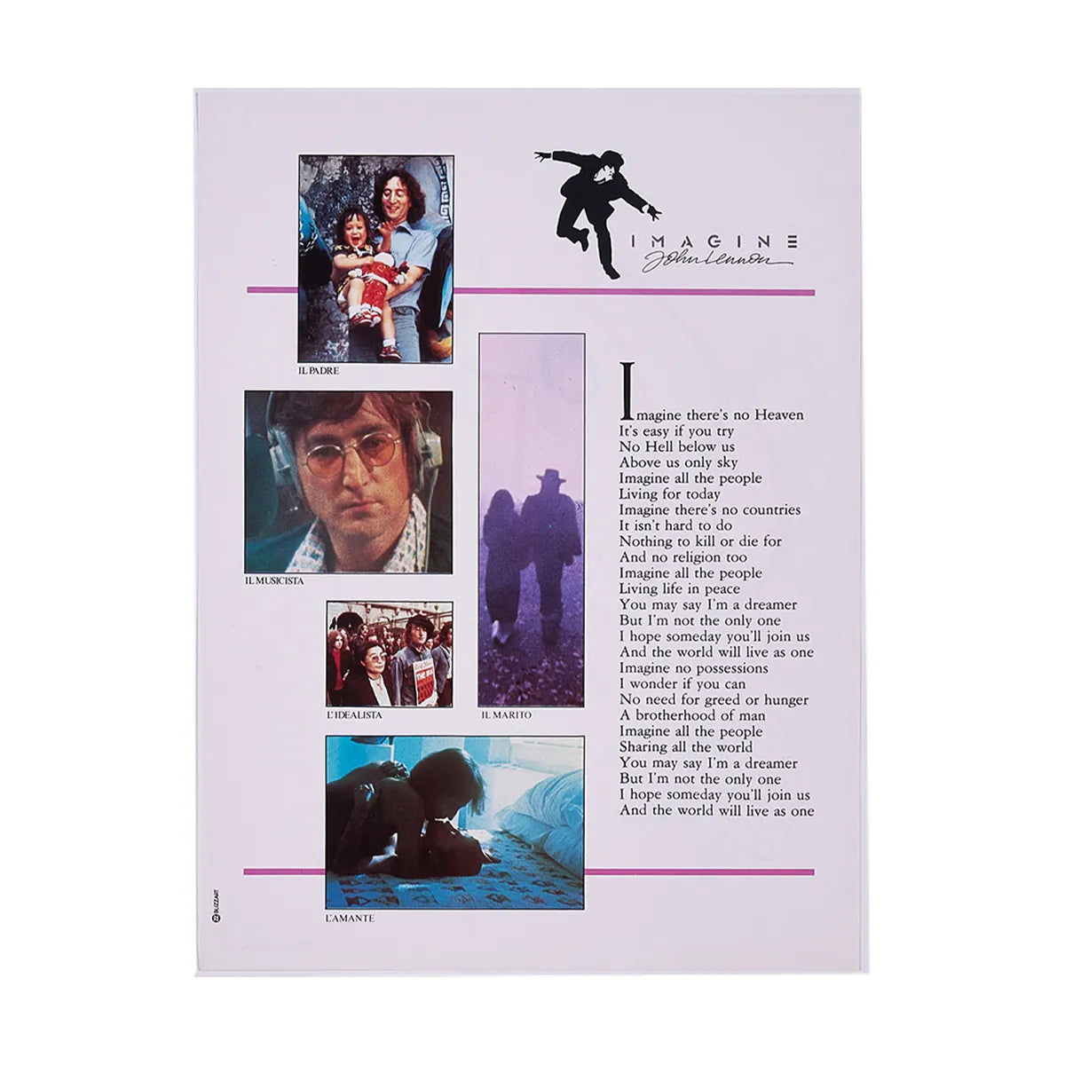 『イマジン ジョン・レノン』 映画 ポスター イタリア オリジナル