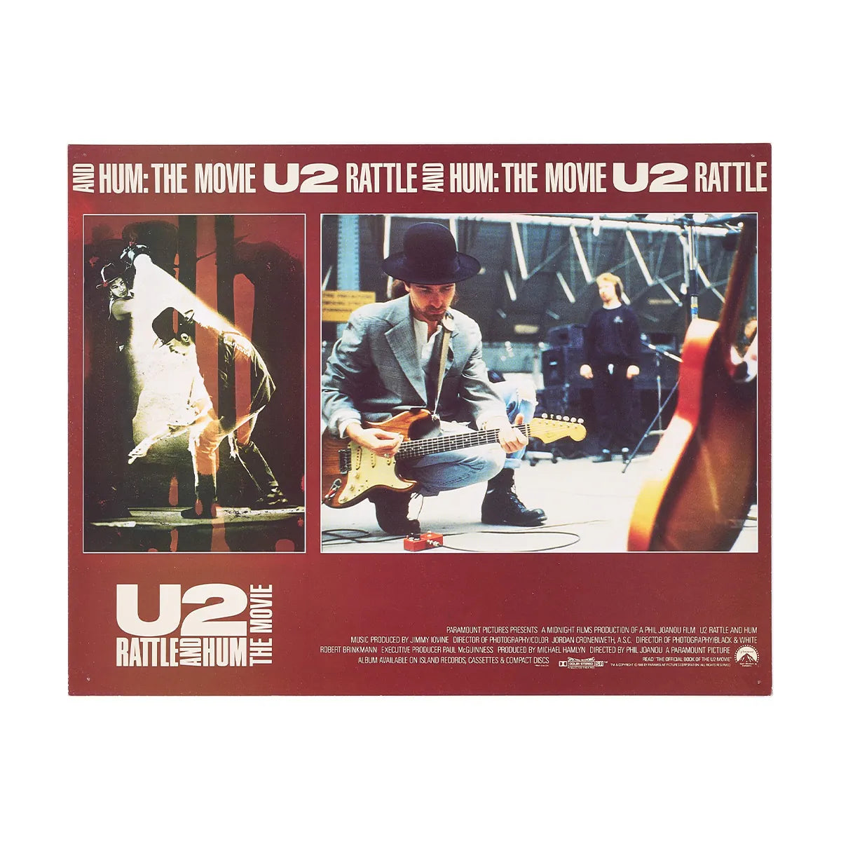 『U2/魂の叫び』 映画 ポスター イタリア オリジナル