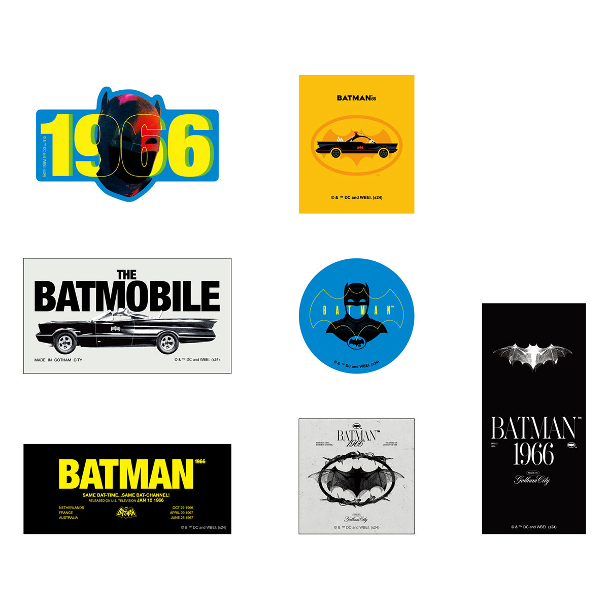 【DCコミックス】 映画 『バットマン』85周年　ステッカーセット(BATMAN 1966)