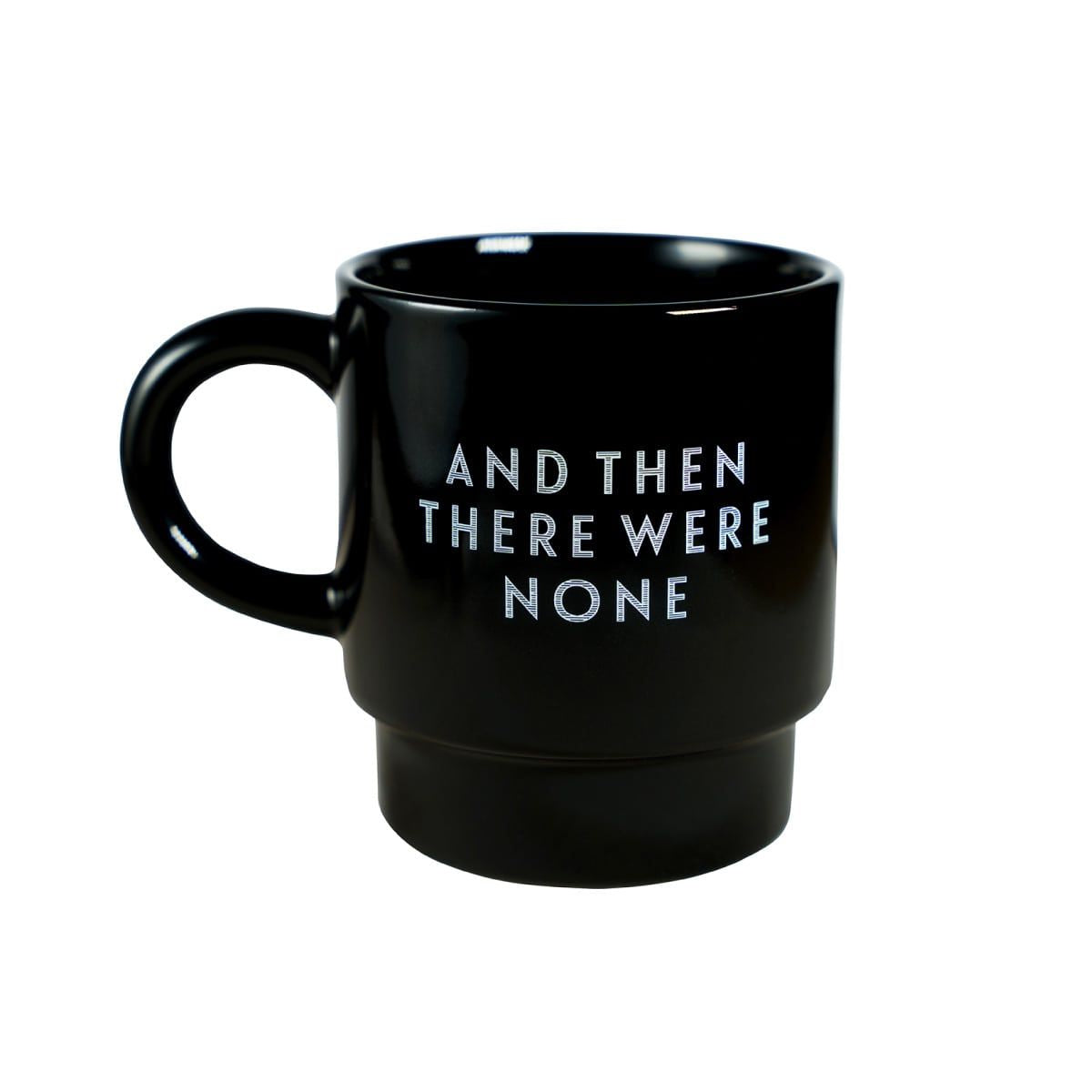 スタッキングマグカップ　アガサ・クリスティー　「そして誰もいなくなった」　黒　ツヤ