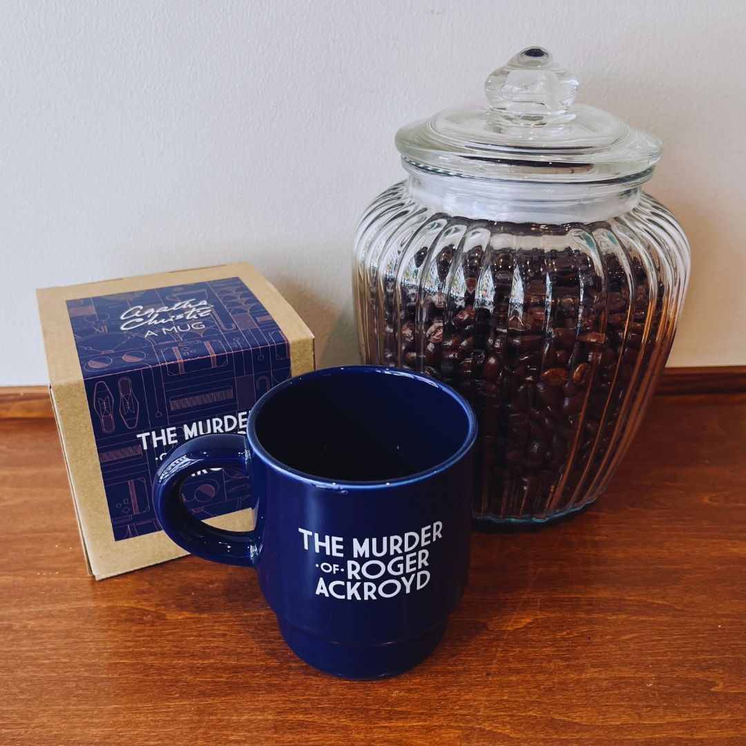 スタッキングマグカップ　アガサ・クリスティー　「アクロイド殺し」　紺　ツヤ