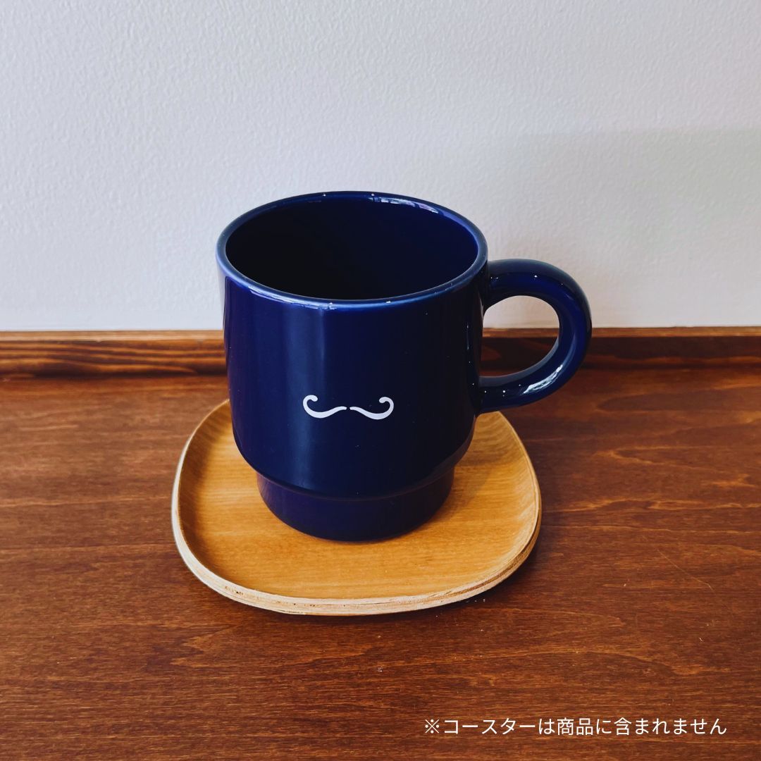 スタッキングマグカップ　アガサ・クリスティー　「アクロイド殺し」　紺　ツヤ