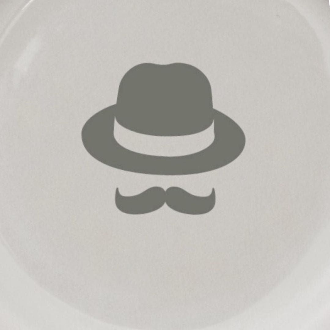 プレート　アガサ・クリスティー　エルキュール・ポアロ　ホワイト　18cm　日本製