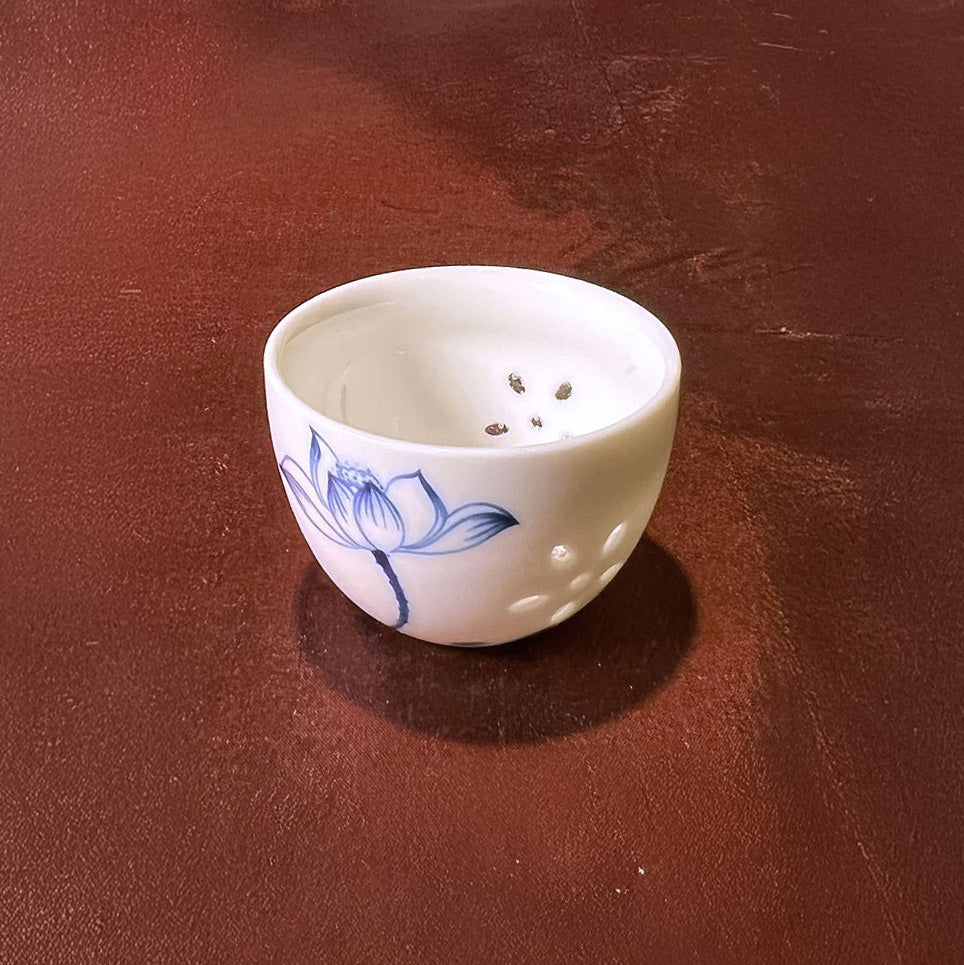 茶杯 透かし 青｜中国物産展 | WOWOW百貨店