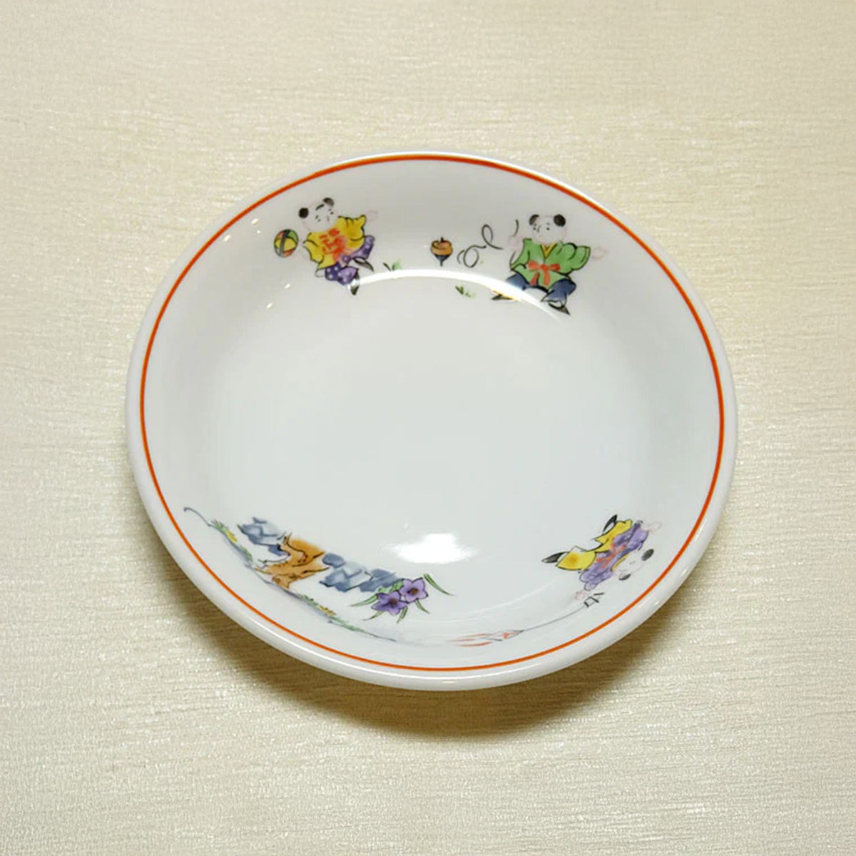 色絵唐子 深皿 14㎝｜中国物産展