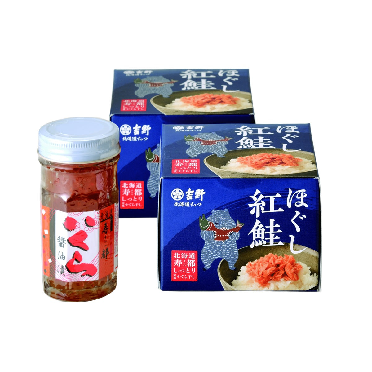 【マルトシ吉野商店】紅鮭荒ほぐしといくらセット｜北海道物産展
