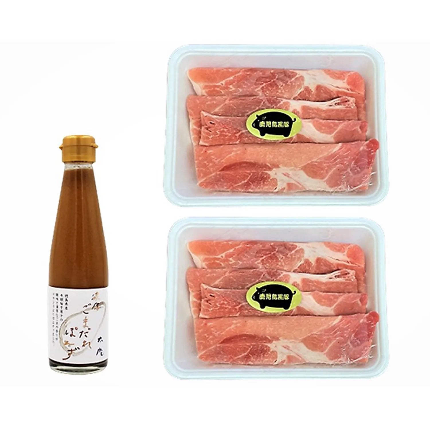 【大阪】太庵 高畑店主監修 鹿児島県産黒豚のしゃぶしゃぶセット 400g（ごまポン酢付き）