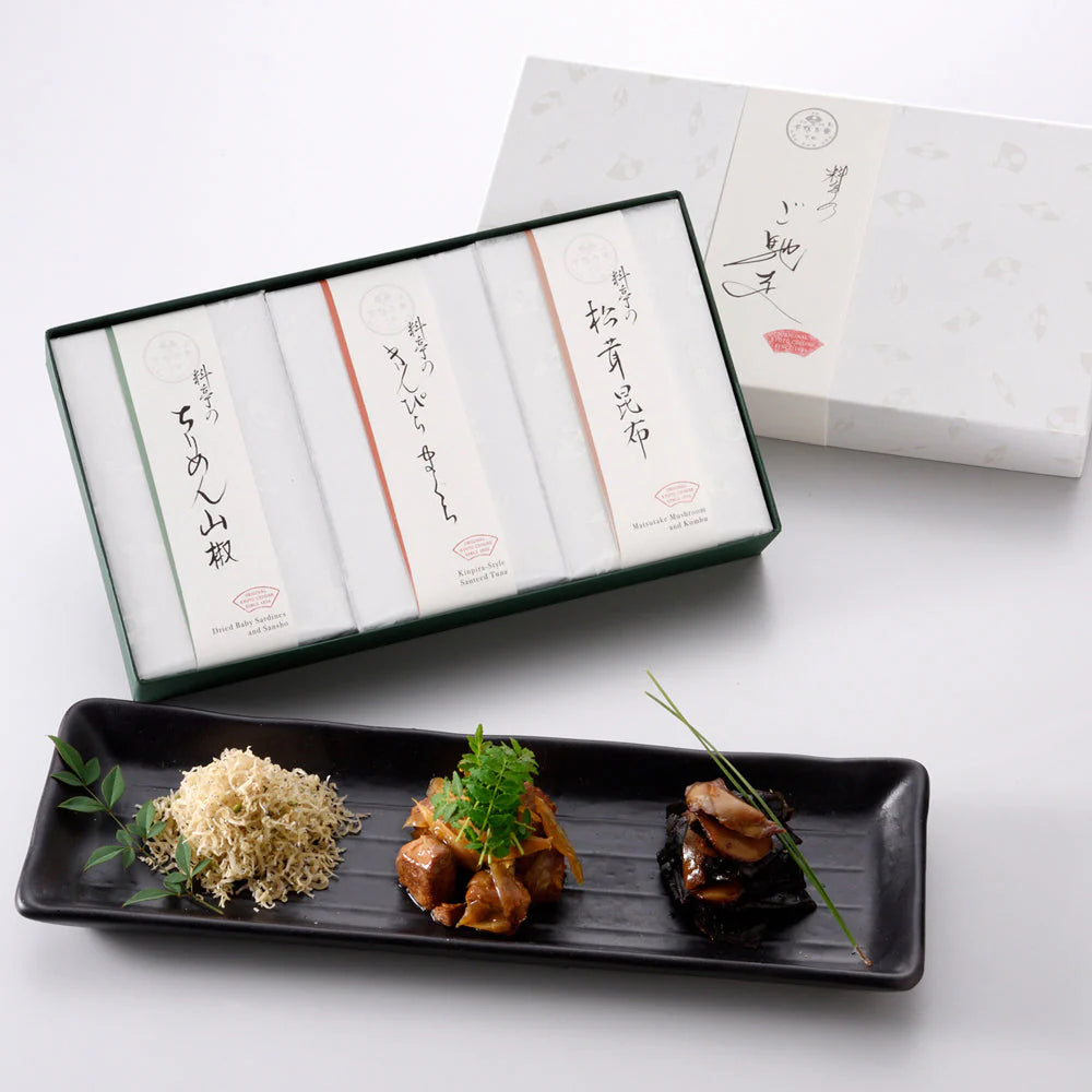 【下鴨茶寮】料亭のご馳走 「 楓 - kaede - 」(ちりめん山椒、きんぴらまぐろ、松茸昆布）