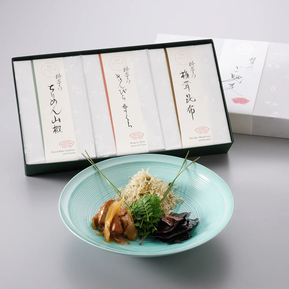 【下鴨茶寮】料亭のご馳走 「 華 -hana- 」(ちりめん山椒、きんぴらまぐろ、椎茸昆布)