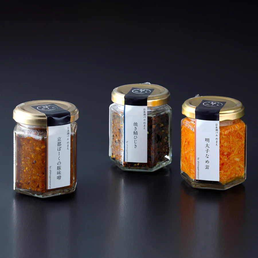 【下鴨茶寮】山海の幸 「京都ぽーくの豚味噌・焼き鯖ひじき・明太子なめ茸」