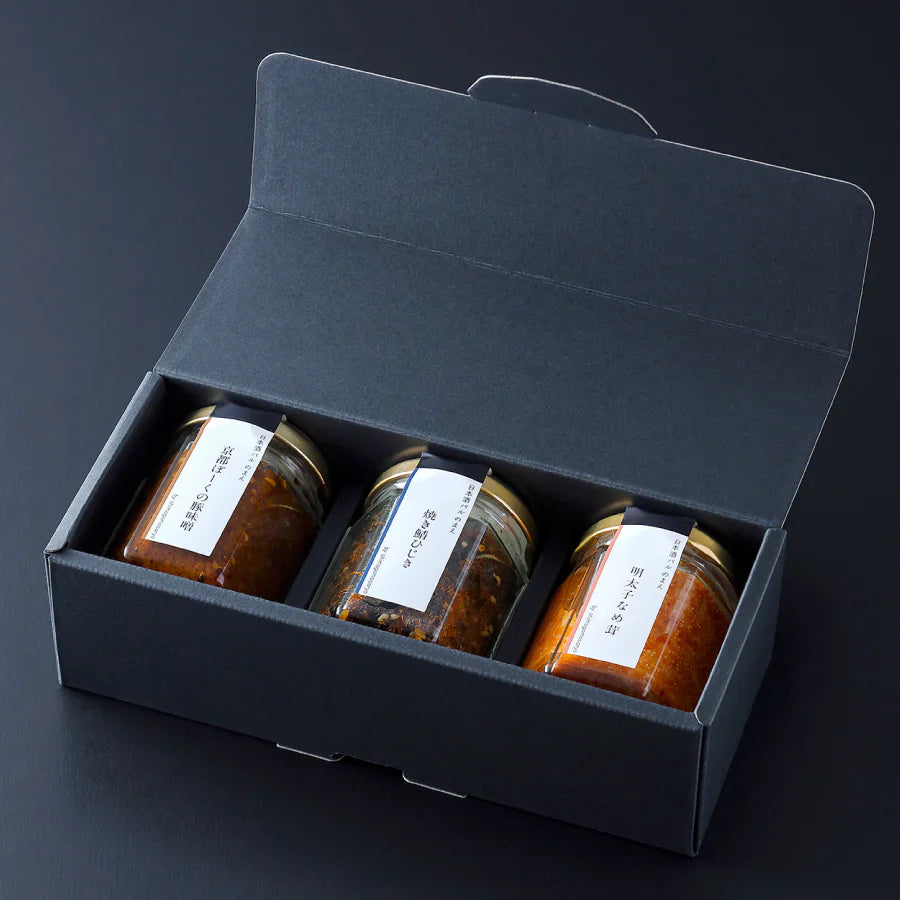 【下鴨茶寮】山海の幸 「京都ぽーくの豚味噌・焼き鯖ひじき・明太子なめ茸」