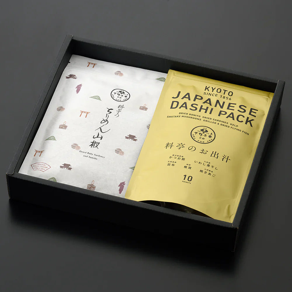 【下鴨茶寮】料亭のお出汁とちりめん山椒2色添え