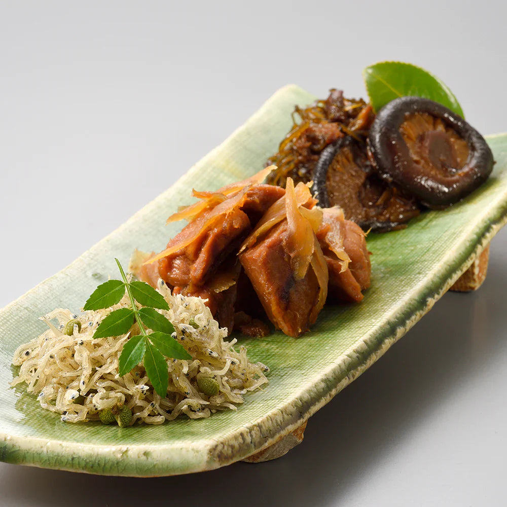 【下鴨茶寮】料亭のご馳走 特選(ちりめん山椒、きんぴらまぐろ、どんこ椎茸と貝柱こんぶ）