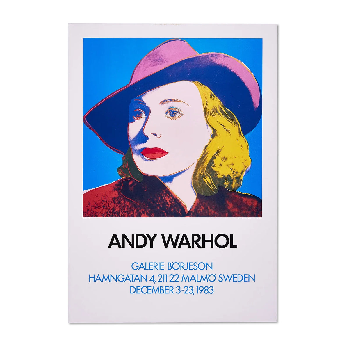 【アンディ・ウォーホル/ANDY WARHOL】　Ingrid Bergman "with Hat" - GALERIE BÖRJESON, SWEDEN 1983
