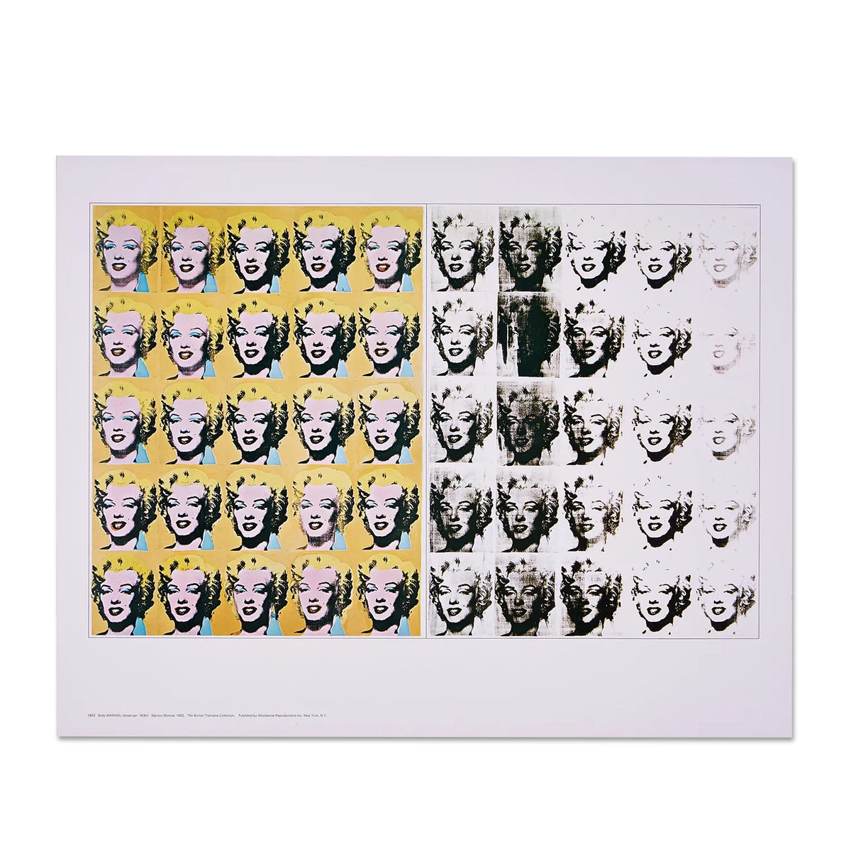 【アンディ・ウォーホル/ANDY WARHOL】EIGHTEEN MARILYNS (Reversal Series)1979, 1986 - NOUVELLES IMAGES 1989