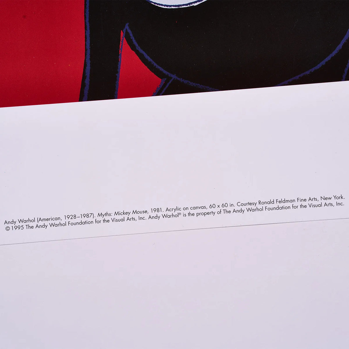 【アンディ・ウォーホル/ANDY WARHOL】MICKEY MOUSE -THE ART OF MICKEY MOUSE 1990s (Small) /A