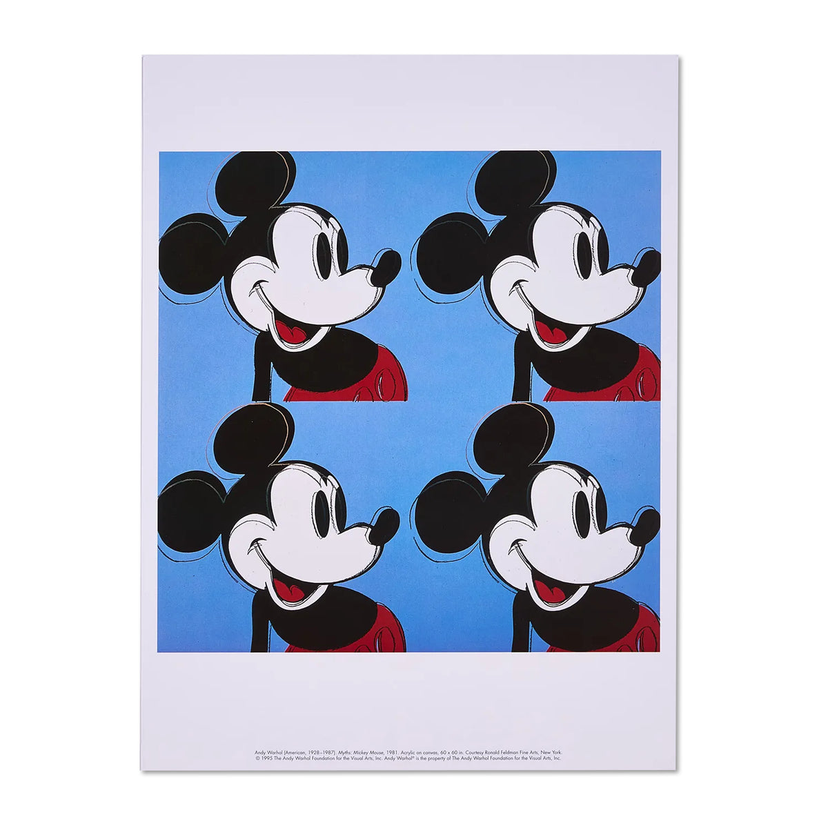 【アンディ・ウォーホル/ANDY WARHOL】MICKEY MOUSE -THE ART OF MICKEY MOUSE 1990s (Small) /C