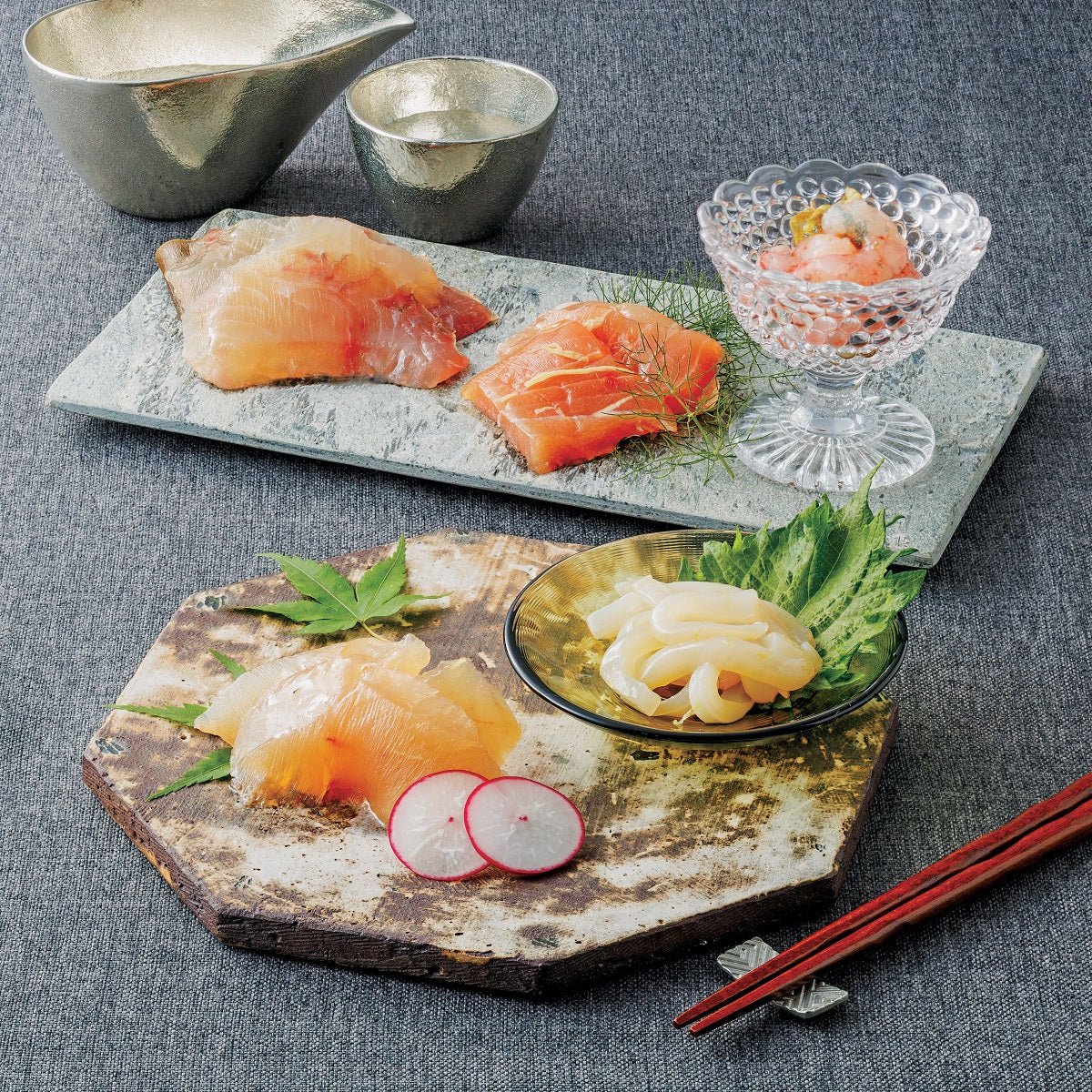 【寿々屋】 昆布〆刺身詰合せ