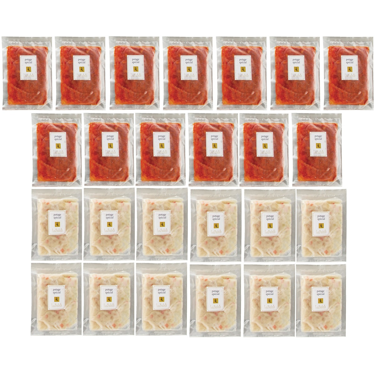 【ラ・ロシェル】 スープ ２種詰合せ (ミネストローネ・クリームスープ）